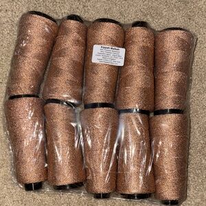 Copper Metallic Yarn Thred Spools
